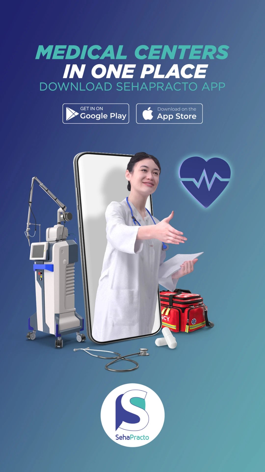 SehaPracto App Launch campaign